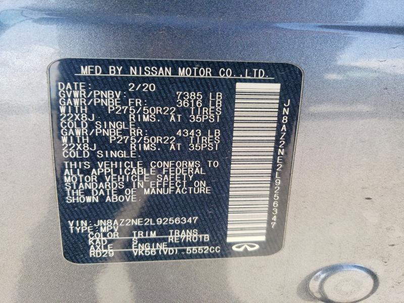 Продажа на аукционе авто 2020 Infiniti Qx80, vin: JN8AZ2NE2L9256347, номер лота: 50277836