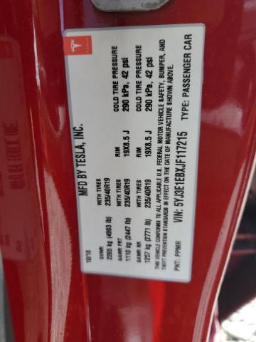 2018 Tesla Model 3 მანქანა იყიდება აუქციონზე, vin: 5YJ3E1EBXJF117215, აუქციონის ნომერი: 50208756