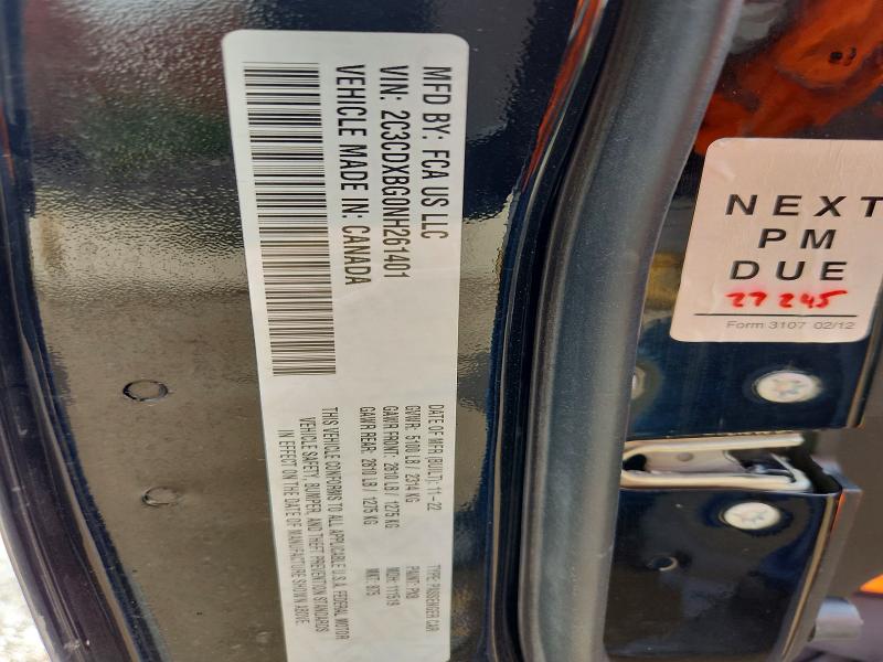 Продажа на аукционе авто 2022 Dodge Charger, vin: 2C3CDXBG0NH261401, номер лота: 48783356