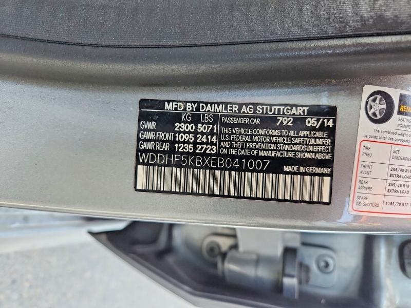 Продажа на аукционе авто 2014 Mercedes-benz E, vin: WDDHF5KBXEB041007, номер лота: 51659436