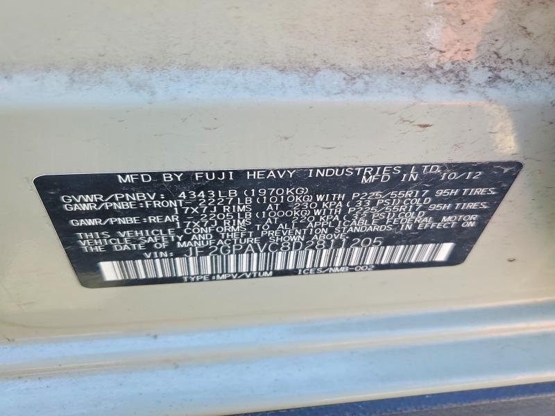 Aukcja sprzedaży 2013 Subaru Xv Crosstrek, vin: JF2GPAVC8D2811205, numer aukcji: 49460236
