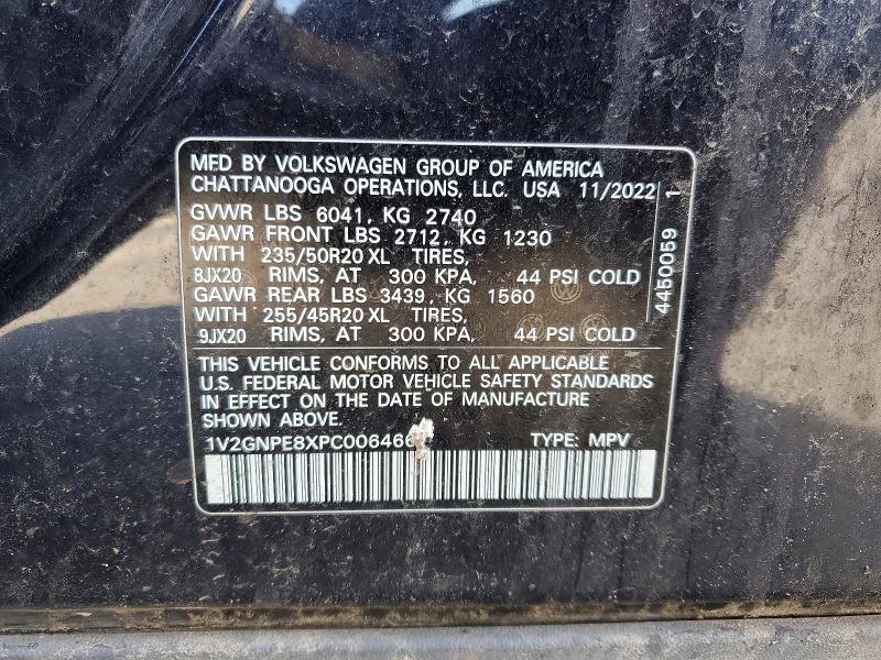 48543426 :رقم المزاد ، 1V2GNPE8XPC006466 vin ، 2023 Volkswagen Id.4 مزاد بيع