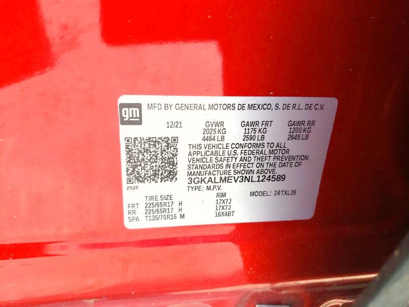 Продажа на аукционе авто 2022 Gmc Terrain, vin: 3GKALMEV3NL124589, номер лота: 46137146