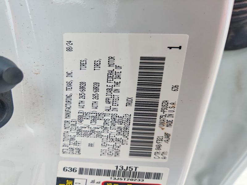 Aukcja sprzedaży 2024 Toyota Tundra, vin: 5TFLA5DB9RX226612, numer aukcji: 51093556