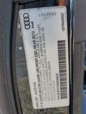 Продажа на аукционе авто 2017 Audi A4, vin: WAUENAF47HN006624, номер лота: 48486876