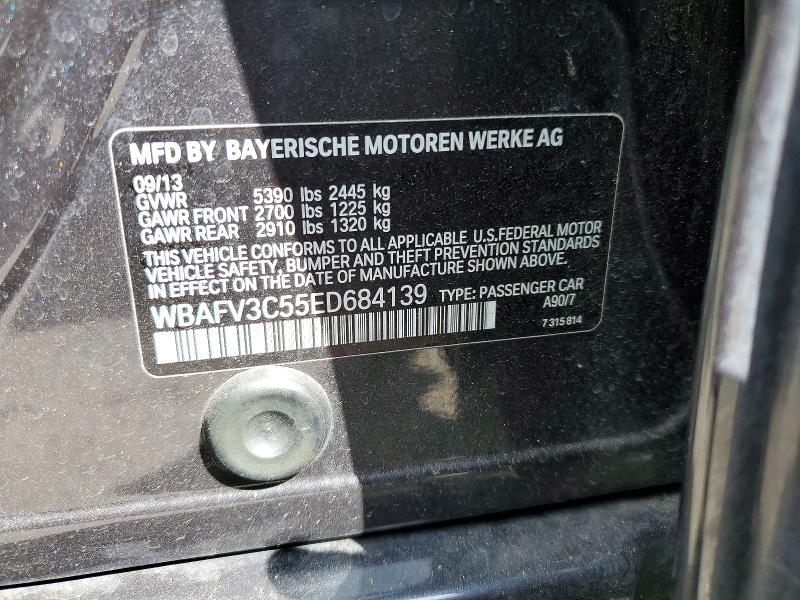 Продажа на аукционе авто 2014 Bmw 535, vin: WBAFV3C55ED684139, номер лота: 46996976