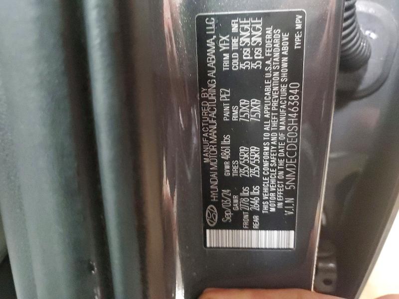48449446 :رقم المزاد ، 5NMJECDE0SH463840 vin ، 2025 Hyundai Tucson مزاد بيع