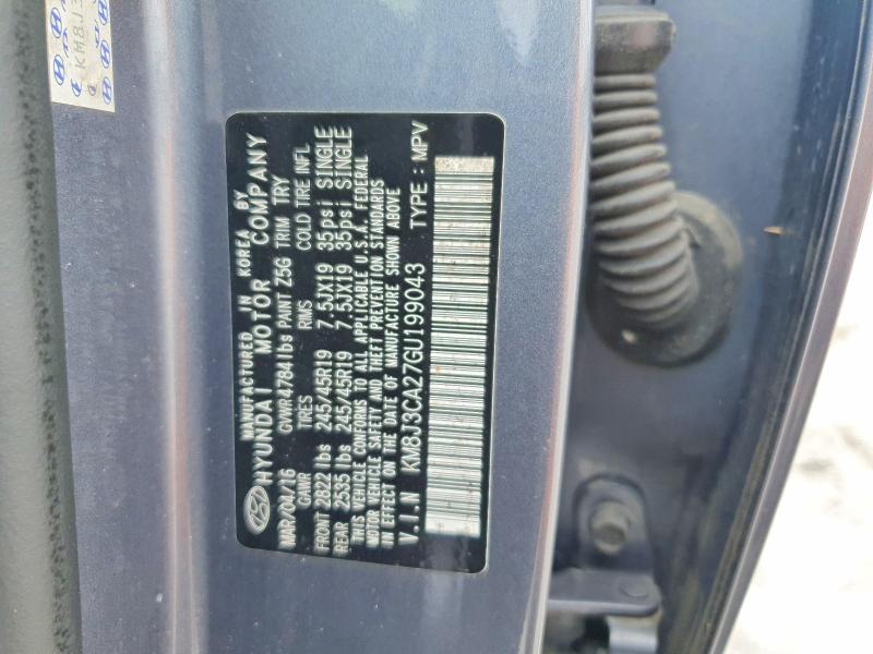 Aukcja sprzedaży 2016 Hyundai Tucson, vin: KM8J3CA27GU199043, numer aukcji: 49253066