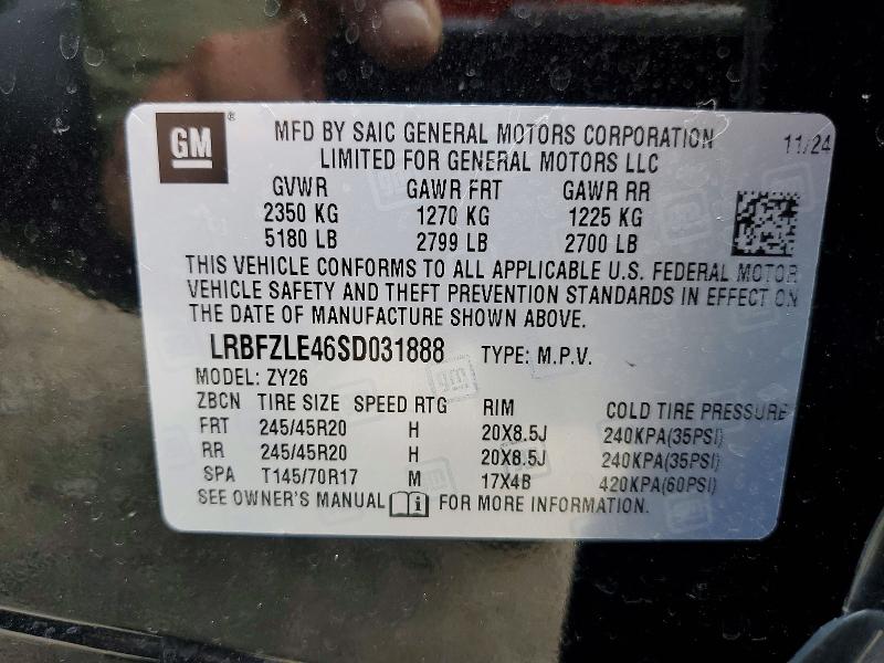 Продаж на аукціоні авто 2025 Buick Envision, vin: LRBFZLE46SD031888, номер лоту: 50758416