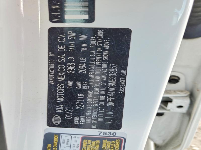 Продажа на аукционе авто 2021 Kia Forte, vin: 3KPF44AC9ME333857, номер лота: 50982536