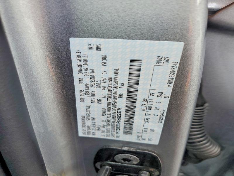2025 Ford F150 მანქანა იყიდება აუქციონზე, vin: 1FTEW2LP0SKE25718, აუქციონის ნომერი: 50315436