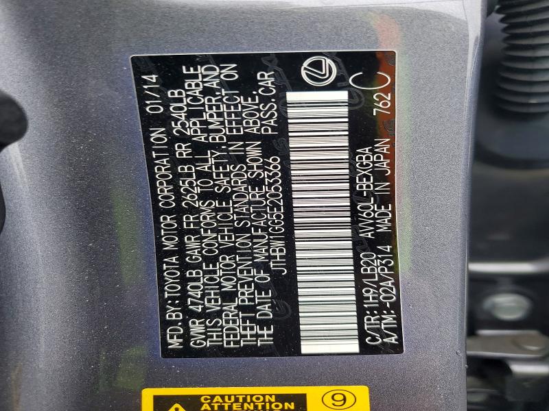 Aukcja sprzedaży 2014 Lexus Es, vin: JTHBW1GG5E2053366, numer aukcji: 49672766