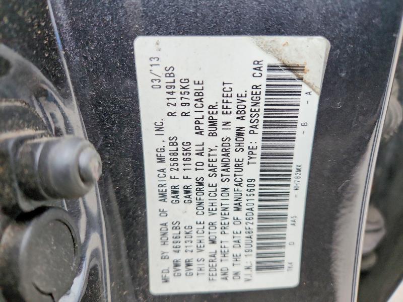 2013 Acura Tl მანქანა იყიდება აუქციონზე, vin: 19UUA8F26DA015609, აუქციონის ნომერი: 50958826