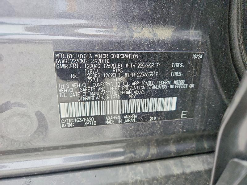 Продажа на аукционе авто 2024 Toyota Rav4 Hybrid, vin: JTMRWRFV4RJ061971, номер лота: 51164806