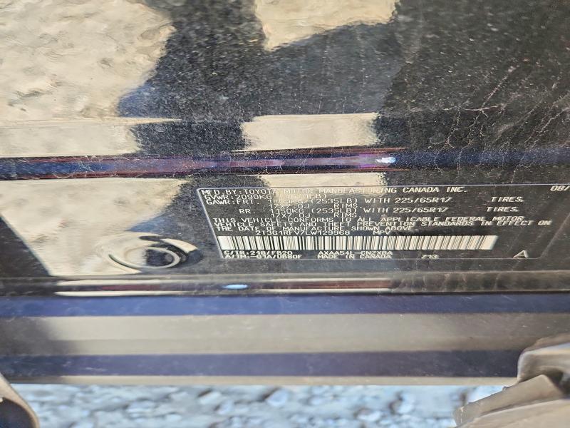 Продаж на аукціоні авто 2020 Toyota Rav4, vin: 2T3G1RFV7LW129968, номер лоту: 48745566