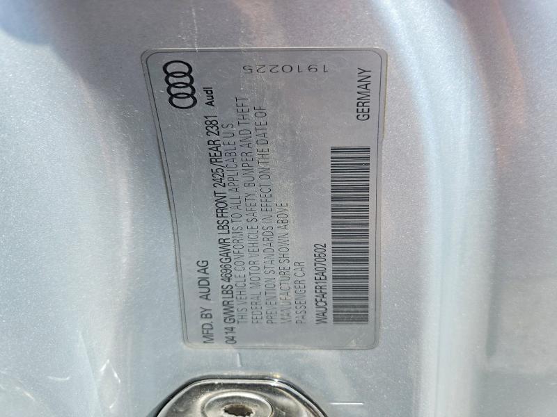 Aukcja sprzedaży 2014 Audi A5, vin: WAUCFAFR1EA070502, numer aukcji: 50531236