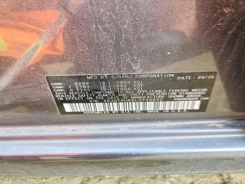 Aukcja sprzedaży 2020 Subaru Impreza, vin: 4S3GTAU68L3733832, numer aukcji: 50130676
