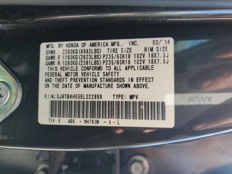Продажа на аукционе авто 2014 Acura Rdx, vin: 5J8TB4H55EL022999, номер лота: 47821086