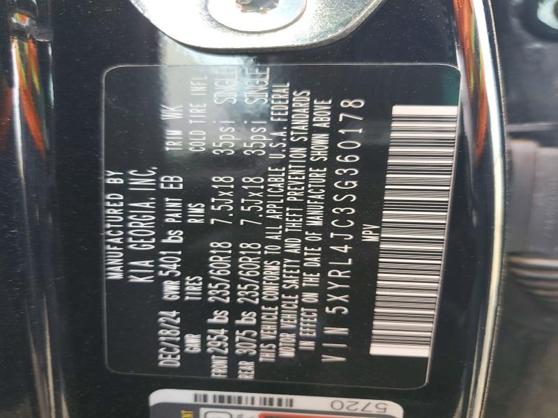 Продаж на аукціоні авто 2025 Kia Sorento, vin: 5XYRL4JC3SG360178, номер лоту: 49018976