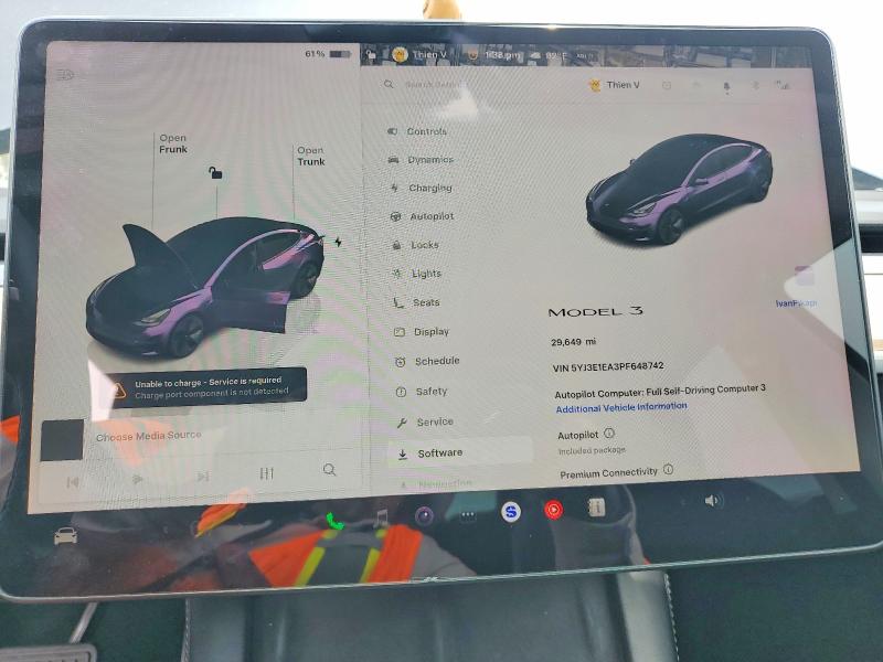 Aukcja sprzedaży 2023 Tesla Model 3, vin: 5YJ3E1EA3PF648742, numer aukcji: 49235166