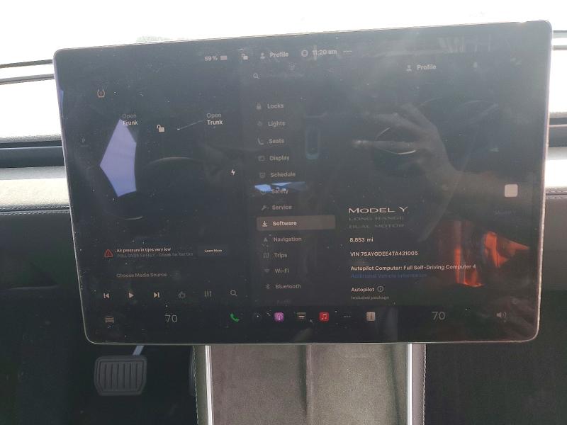Aukcja sprzedaży 2026 Tesla Model Y, vin: 7SAYGDEE4TA431005, numer aukcji: 47698066