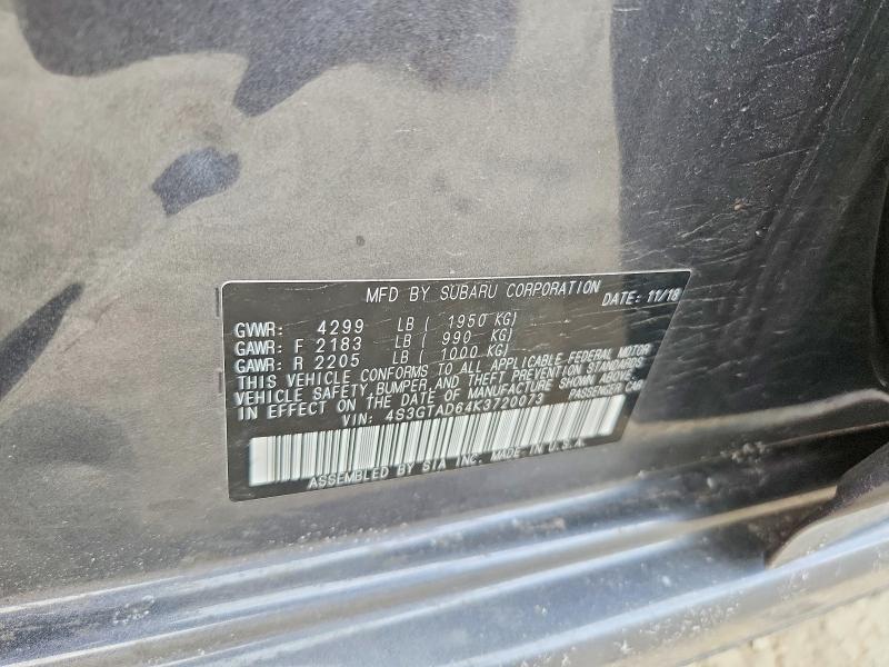 Продажа на аукционе авто 2019 Subaru Impreza, vin: 4S3GTAD64K3720073, номер лота: 49990426