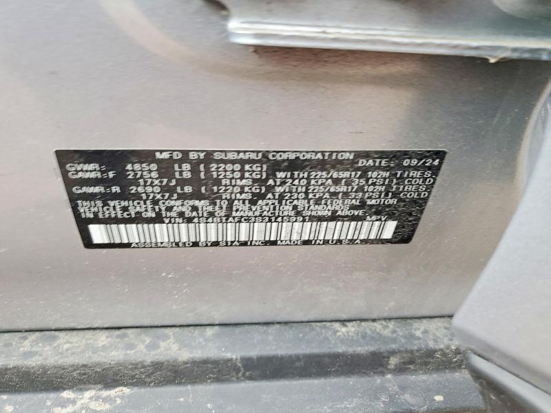 49879536 :رقم المزاد ، 4S4BTAFC3S3145991 vin ، 2025 Subaru Outback مزاد بيع