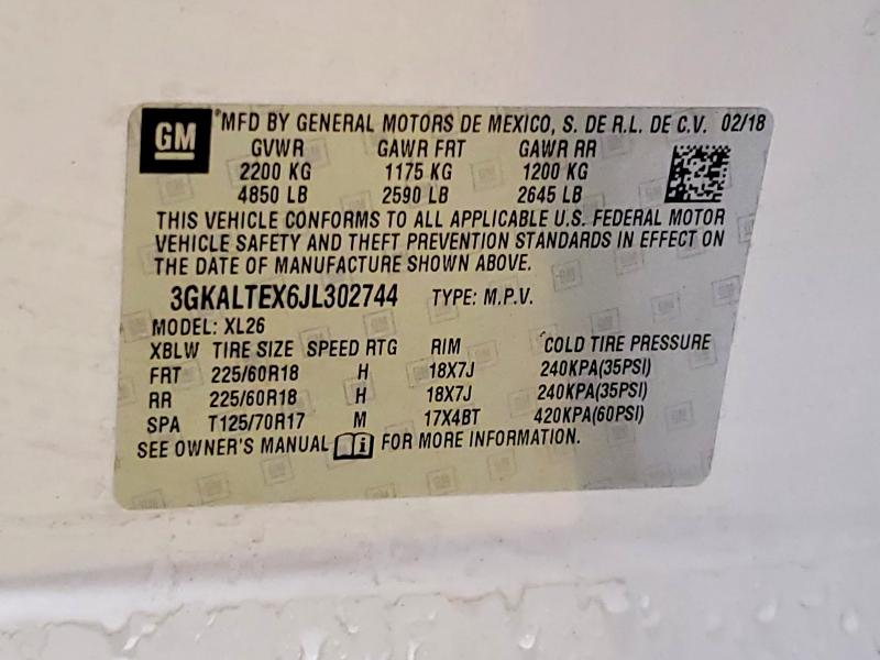 Продаж на аукціоні авто 2018 Gmc Terrain, vin: 3GKALTEX6JL302744, номер лоту: 48150606