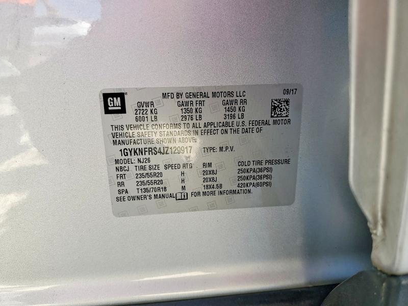 Aukcja sprzedaży 2018 Cadillac Xt5, vin: 1GYKNFRS4JZ129917, numer aukcji: 49983206