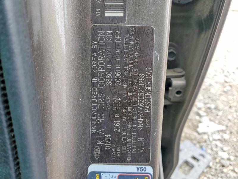 2014 Kia Forte მანქანა იყიდება აუქციონზე, vin: KNAFK4A62E5213263, აუქციონის ნომერი: 51413566