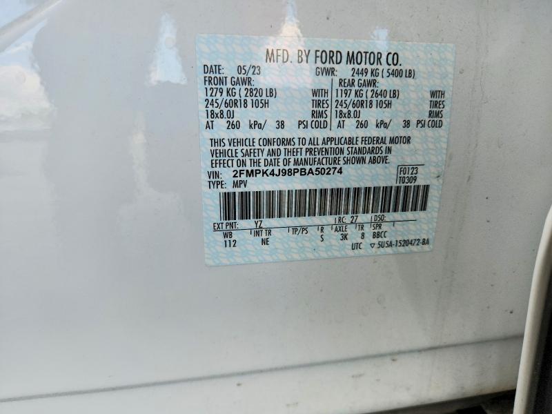 Aukcja sprzedaży 2023 Ford Edge, vin: 2FMPK4J98PBA50274, numer aukcji: 50274746