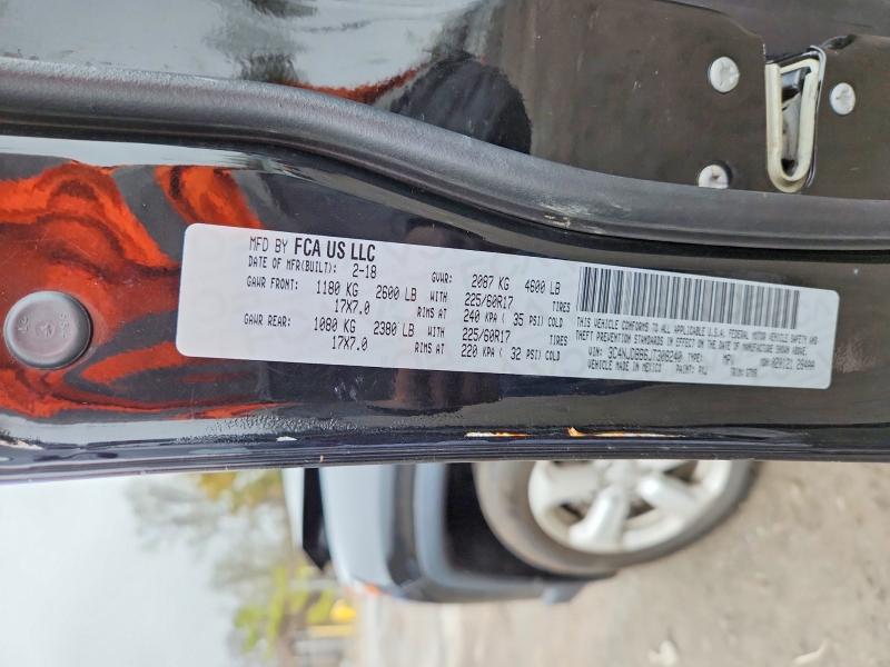 2018 Jeep Compass მანქანა იყიდება აუქციონზე, vin: 3C4NJDBB6JT308240, აუქციონის ნომერი: 48470826