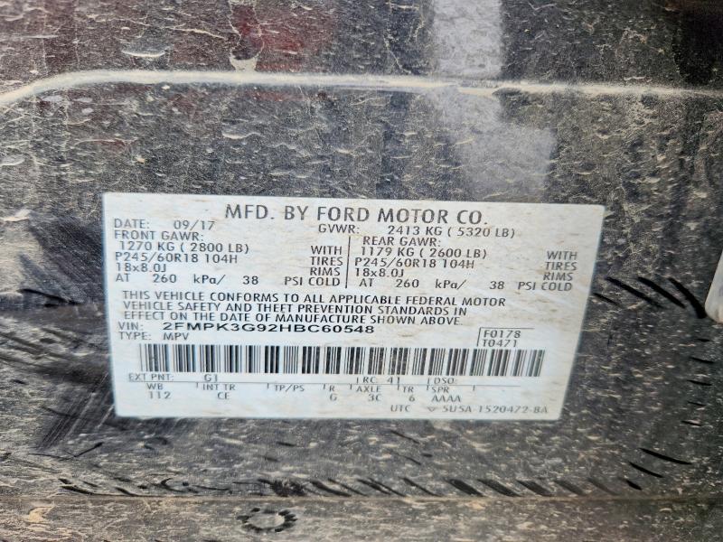 Продажа на аукционе авто 2017 Ford Edge, vin: 2FMPK3G92HBC60548, номер лота: 51329026