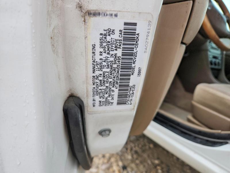 Продаж на аукціоні авто 1998 Toyota Camry, vin: 4T1BF22K0WU051495, номер лоту: 51488136