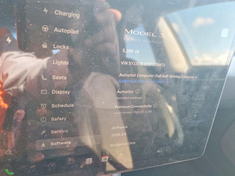 49665846 :رقم المزاد ، 5YJ3E1EA6SF078972 vin ، 2025 Tesla Model 3 مزاد بيع