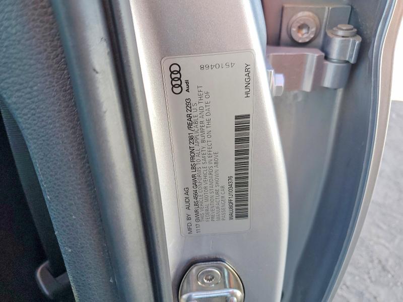 48898856 :رقم المزاد ، WAUJ8GFF1J1034376 vin ، 2018 Audi A3 مزاد بيع