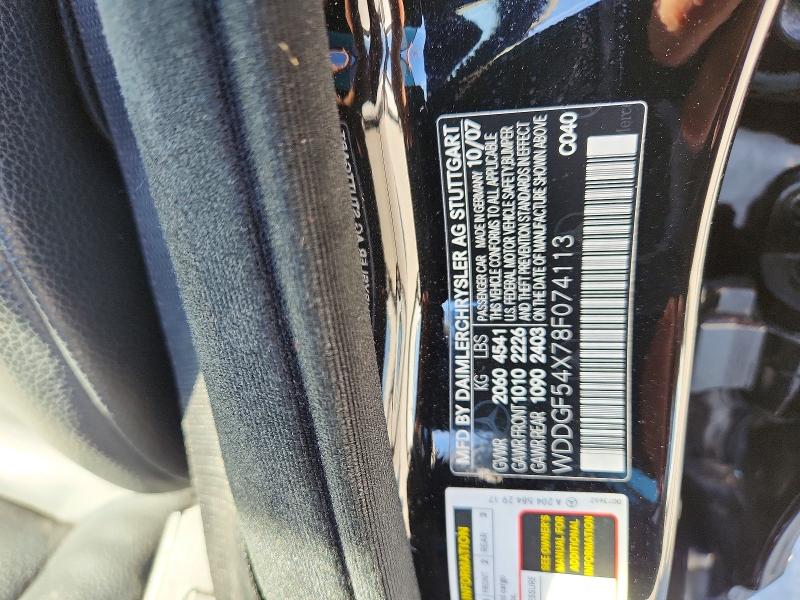 Aukcja sprzedaży 2008 Mercedes-benz C, vin: WDDGF54X78F074113, numer aukcji: 50055776