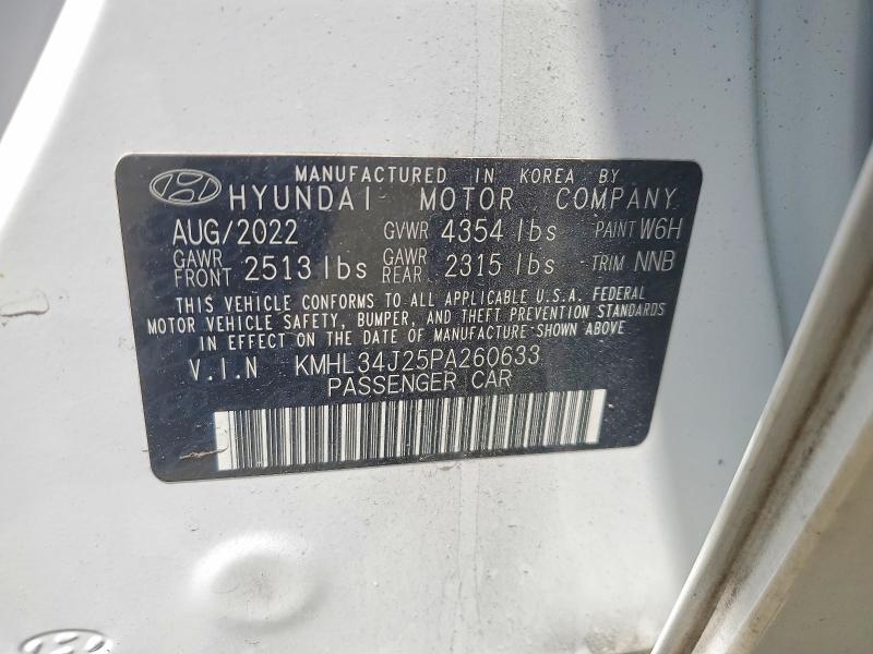 Продажа на аукционе авто 2023 Hyundai Sonata, vin: KMHL34J25PA260633, номер лота: 50313166