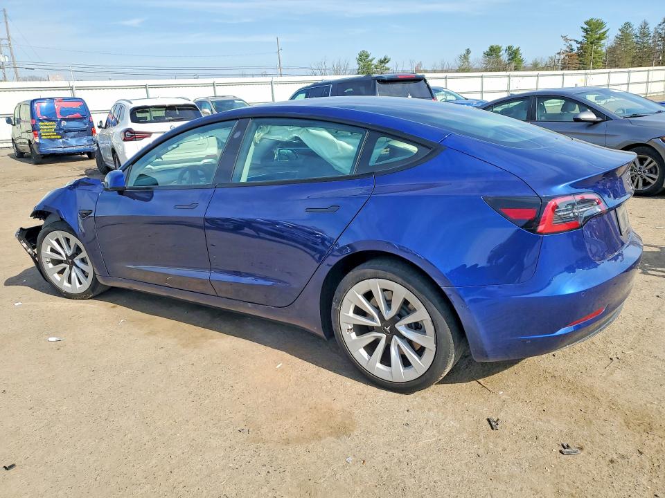 49724946 :رقم المزاد ، 5YJ3E1EB2NF278728 vin ، 2022 Tesla Model 3 مزاد بيع