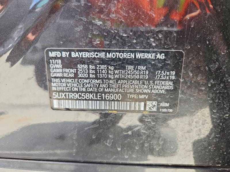 Продажа на аукционе авто 2019 Bmw X3, vin: 5UXTR9C58KLE16900, номер лота: 51357426