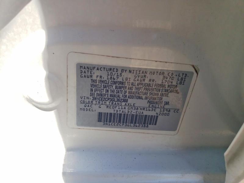 Aukcja sprzedaży 2016 Nissan Versa Note, vin: 3N1CE2CP3GL362388, numer aukcji: 49552126