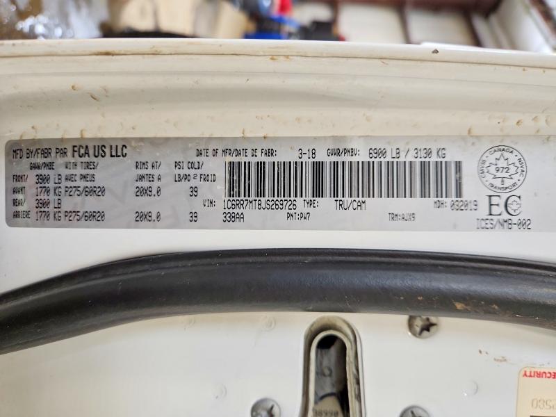 Auction sale of the 2018 Ram 1500, vin: 1C6RR7MT8JS269726, lot number: 47319626