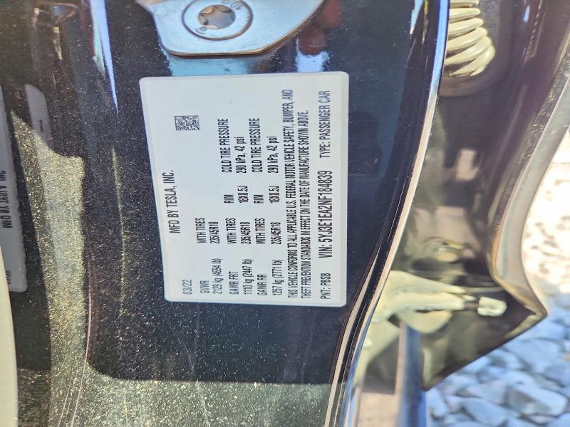 Aukcja sprzedaży 2022 Tesla Model 3, vin: 5YJ3E1EA2NF184839, numer aukcji: 49875916