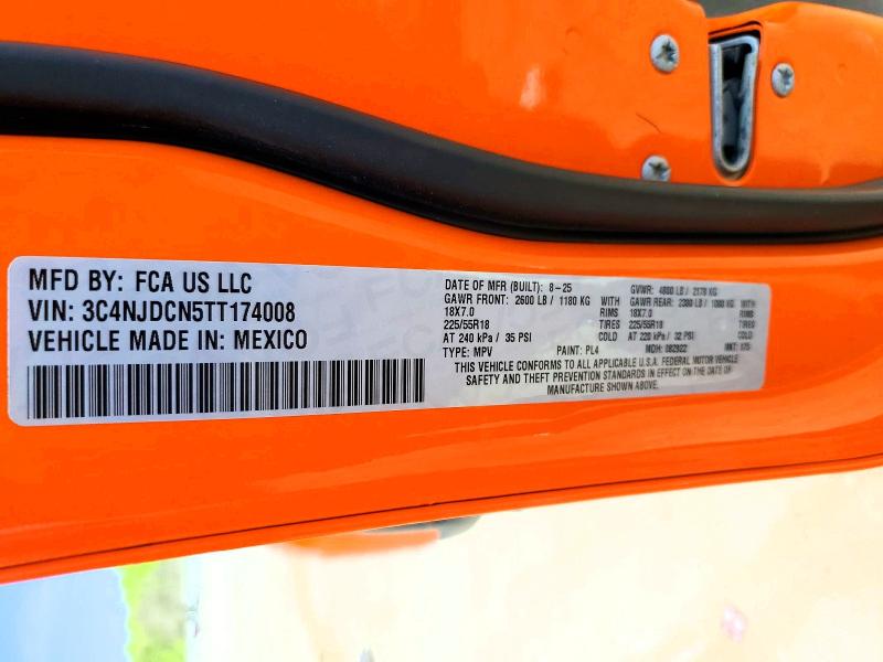 2026 Jeep Compass მანქანა იყიდება აუქციონზე, vin: 3C4NJDCN5TT174008, აუქციონის ნომერი: 51159316