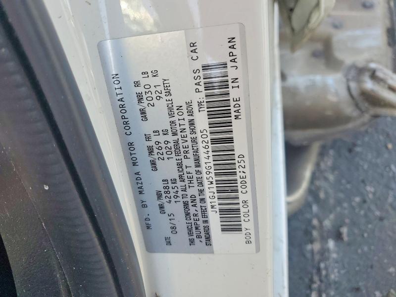 Продаж на аукціоні авто 2016 Mazda 6, vin: JM1GJ1W59G1446205, номер лоту: 49976146