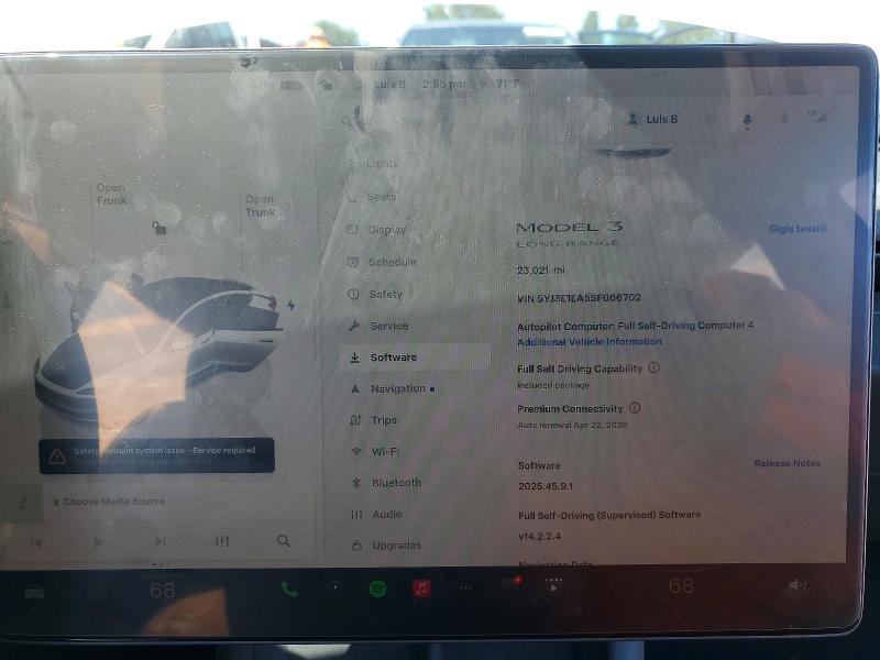 Aukcja sprzedaży 2025 Tesla Model 3, vin: 5YJ3E1EA5SF066702, numer aukcji: 50125196
