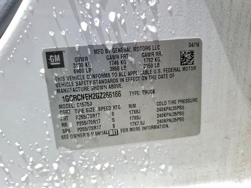 Aukcja sprzedaży 2016 Chevrolet Silverado, vin: 1GCRCNEH2GZ266166, numer aukcji: 49903276