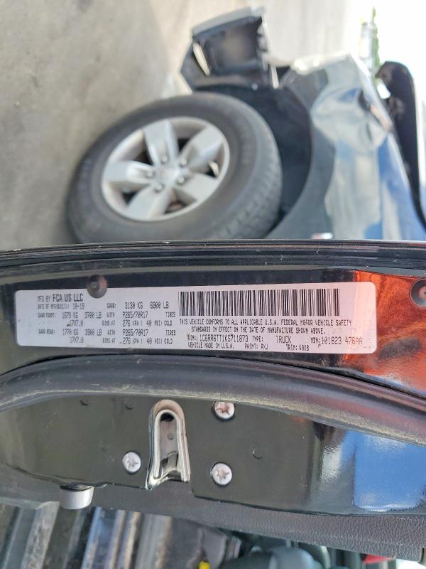 50253356 :رقم المزاد ، 1C6RR6TT1KS711873 vin ، 2019 Ram 1500 Classic مزاد بيع
