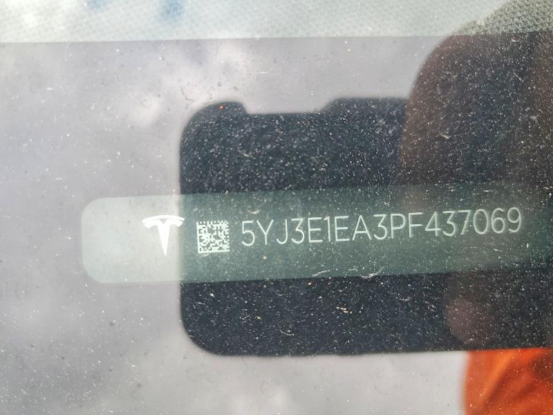 Aukcja sprzedaży 2023 Tesla Model 3, vin: 5YJ3E1EA3PF437069, numer aukcji: 46987366