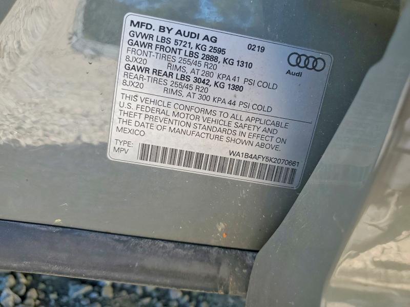 Продаж на аукціоні авто 2019 Audi Sq5, vin: WA1B4AFY5K2070661, номер лоту: 50717746